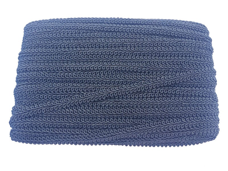 MONIDOOR 3/8 Inch Gimp Braid Trim 50 Yards for Upholstery Costume DIY Crafts (1311 Black) - Image 1